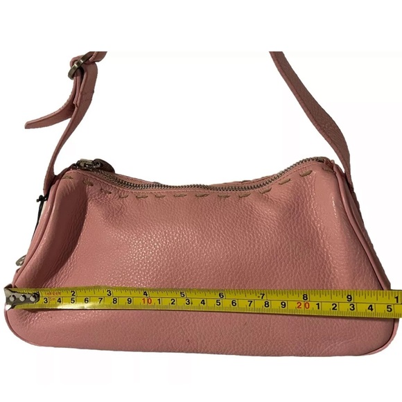 Sigrid Olsen Small  Hobo Purse/Shoulder Bag Genuine Smooth Leather Light Pink - Picture 13 of 15